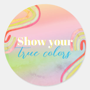 Kleurthemagepartij Ronde Sticker