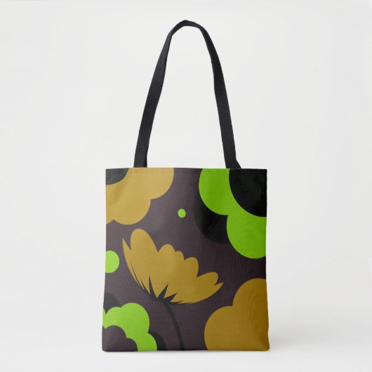 Kleurtherapie Abstracte Bloem Tas (Voorkant)