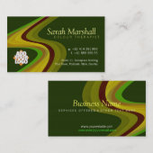 Kleurtherapie groen/geel met Logo Visitekaartje (Voorkant / Achterkant)