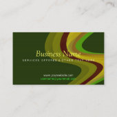 Kleurtherapie groen/geel met Logo Visitekaartje (Achterkant)