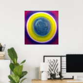 Kleurtherapie Verwarmend Mandala Fine Art Poster (Thuiskantoor)