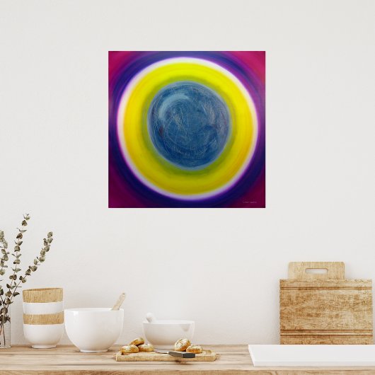 Kleurtherapie Verwarmend Mandala Fine Art Poster (Keuken)