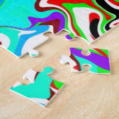 Kleurtherapie Vloeibare kunstcirkels Legpuzzel (Zijkant)