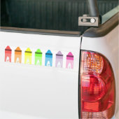 Kleurtijd! Bumpersticker (Op Truck)