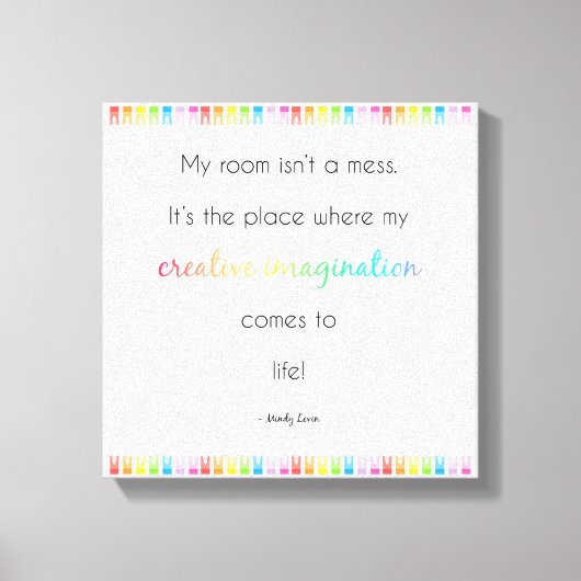 Kleurtijd! Canvas Afdruk (Voorkant)