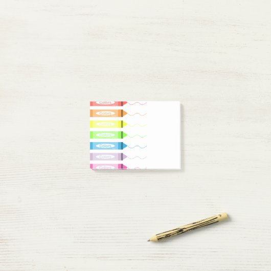 Kleurtijd! Post-it® Notes (Op bureau)