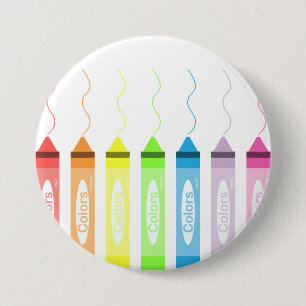 Kleurtijd! Ronde Button 7,6 Cm