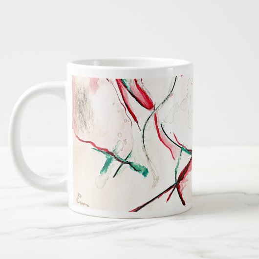 Kleurtoon 1 grote koffiekop (Links)