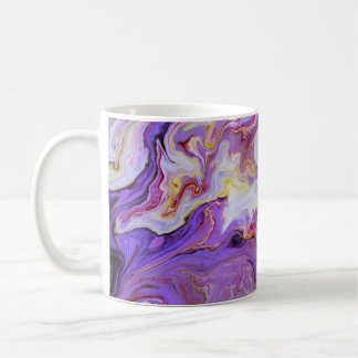 Kleurtoon acrylverf, abstract. koffiemok