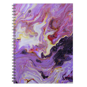 Kleurtoon acrylverf, abstract. notitieboek