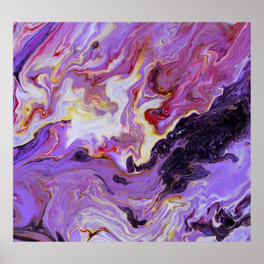 Kleurtoon acrylverf, abstract. poster (Voorkant)