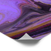 Kleurtoon acrylverf, abstract. poster (Hoek)