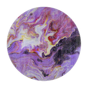 Kleurtoon acrylverf, abstract. snijplank