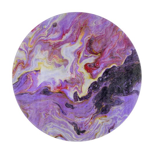 Kleurtoon acrylverf, abstract. snijplank (Voorkant)