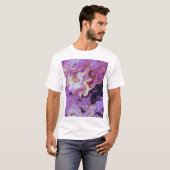 Kleurtoon acrylverf, abstract. t-shirt (Voorkant volledig)