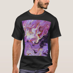 Kleurtoon acrylverf, abstract. t-shirt