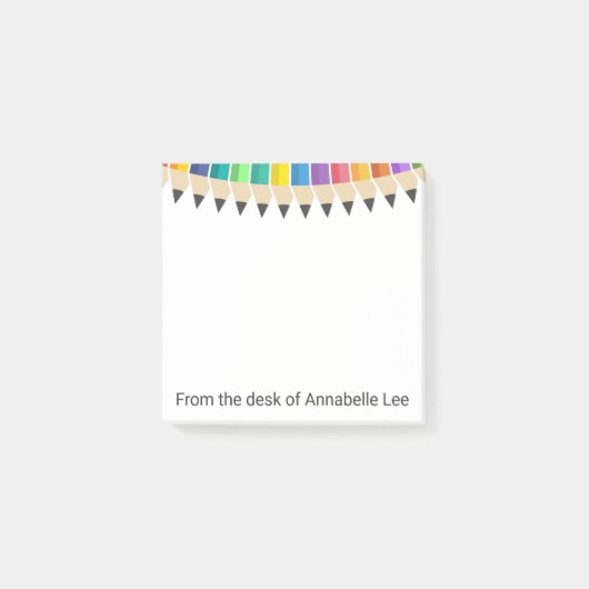 Kleurtoon Pencils Post-it® Notes (Voorkant)