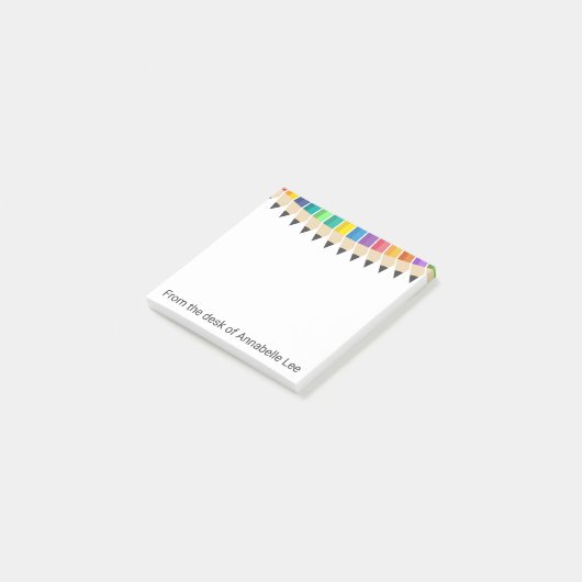 Kleurtoon Pencils Post-it® Notes (Schuin)