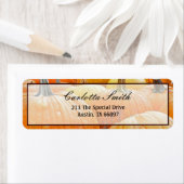 Kleurtoon van pompoenen etiket (Insitu)