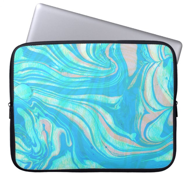 Kleurtoon Waterverf Laptop Sleeve (Voorkant)