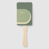 Kleurtoon-weddenschap of programma Groene ID901 Handwaaier (Voorkant)