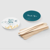 Kleurtrend onder Baby shower met thema Zee Ocean Handwaaier (Niet-gemonteerd)