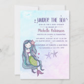 Kleurtrend onder Baby shower met thema Zee Ocean Kaart (Voorkant)