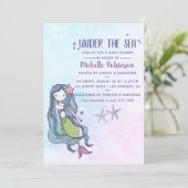 Kleurtrend onder Baby shower met thema Zee Ocean Kaart (Staand voorkant)