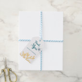 Kleurtrend onder het Baby shower Zee Dank u wel Cadeaulabel (Met Touw)