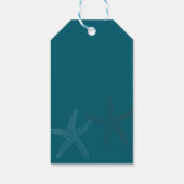 Kleurtrend onder het Baby shower Zee Dank u wel Cadeaulabel (Achterkant)