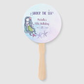 Kleurtrend onder het Zee Zeemeermin met de aanduid Handwaaier (Voorkant)