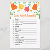 Kleurtulpen Baby word scramble game (Voorkant)