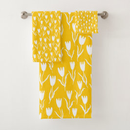 Kleurtulpen - Gele mosterd Bad Handdoek