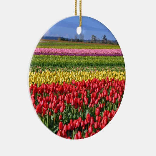 Kleurtulpveld Keramisch Ornament (Rechts)