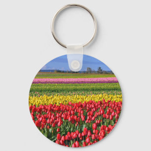 Kleurtulpveld Sleutelhanger