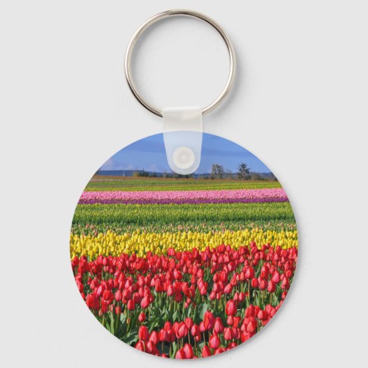 Kleurtulpveld Sleutelhanger (Voorkant)
