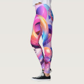 Kleuruitbarsting Abstracte Leggings (Links)