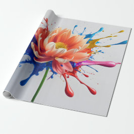 Kleuruitbarsting Bloemblad Cadeaupapier