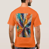 Kleuruitbarsting Explosie 3D T-shirt (Achterkant)