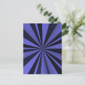 Kleuruitbarsting - Indigo Briefkaart (Staand voorkant)
