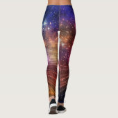 Kleuruitbarsting Melkweg Kat Leggings (Achterkant)