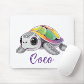 Kleuruitbarsting Zeeschildpad Muismat (Met muis)