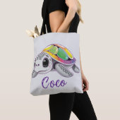 Kleuruitbarsting Zeeschildpad Tote Bag (Dichtbij)