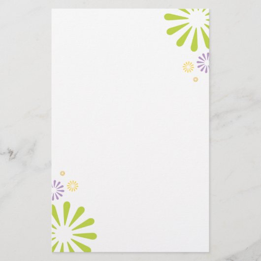 Kleuruitbarstingen Briefpapier (Voorkant)