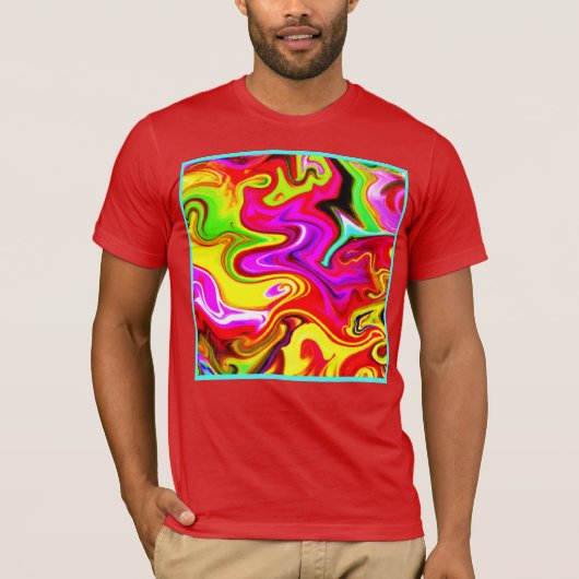 Kleuruitbarstingspatroon T-shirt (Voorkant)
