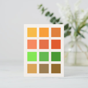 Kleurvakken (Herfst) Ansichtkaart Briefkaart