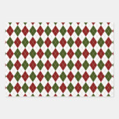 kleurvariatie van het argylpatroon inpakpapier vel (Voorkant)