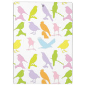 Kleurvariëteit van het vogelpatroonklembord klembord (Achterkant)