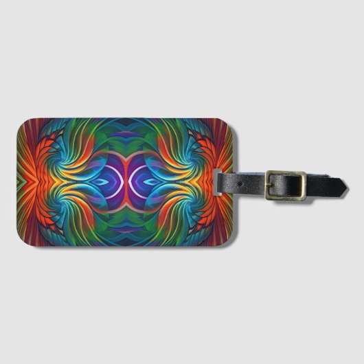 Kleurvederzwijn Bagagelabel (Voorkant (horizontaal))