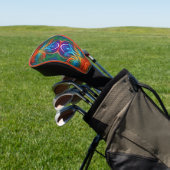 Kleurvederzwijn Golfheadcover (Insitu)